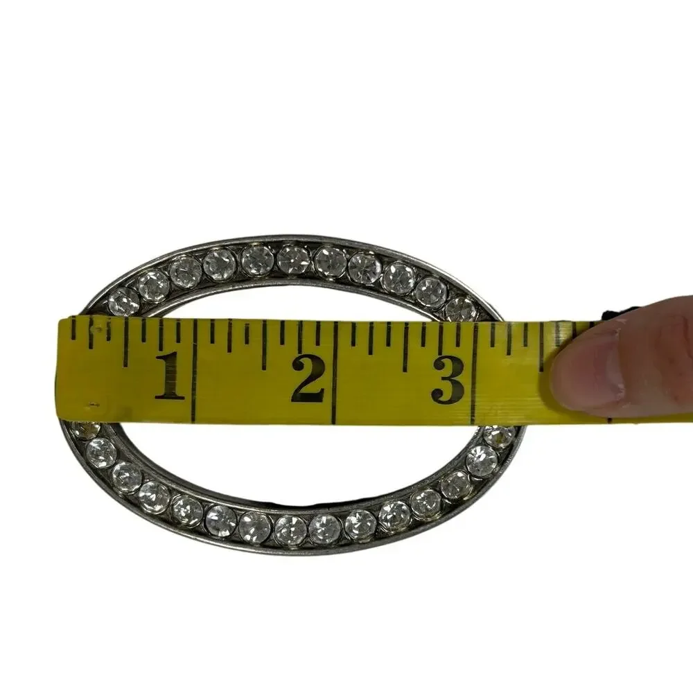 Y2K Guess Belt- Rhinestone Oval 3